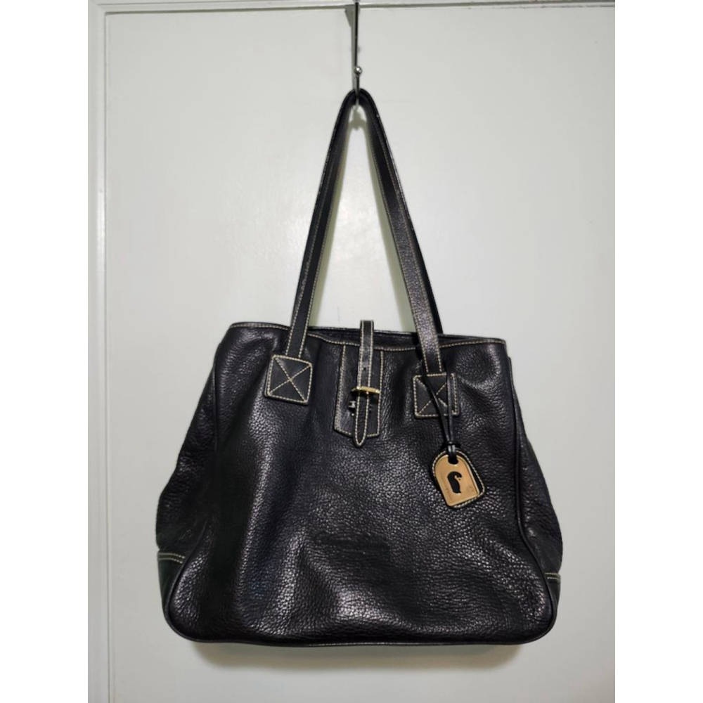 Dooney & Bourke Black Leather Tote Bag